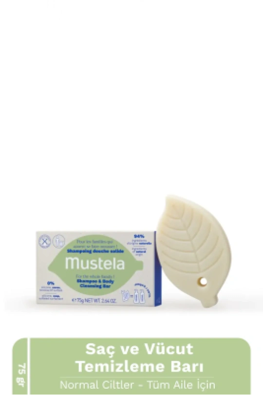 Mustela Katı Şampuan ve Vücut Temizleme Barı 75gr