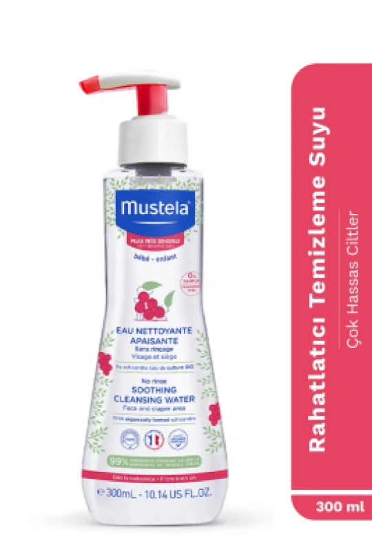 Mustela No Rinse Soothing Cleansing Water 300 ml Hassas Ciltler İçin Temizleme Suyu