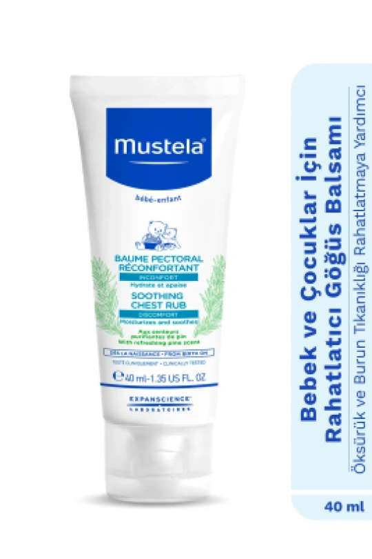 Mustela Soothing Chest Rub 40ml Rahatlatıcı Göğüs Balsamı