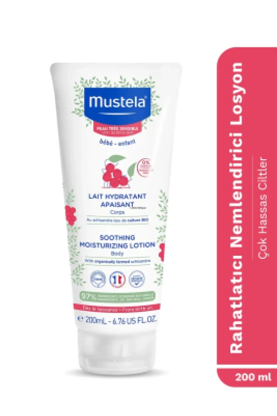Mustela Soothing Moisturizing Lotion 200 ml Çok Hassas Ciltler İçin Nemlendirici Losyon