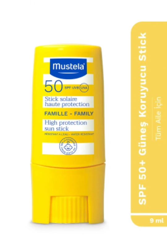 Mustela SPF50+ Çok Yüksek Koruma Faktörlü Güneş Stick 9 ml