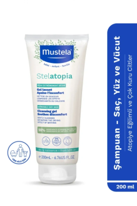 Mustela Stelatopia Cleansing Gel Şampuan 200 ml