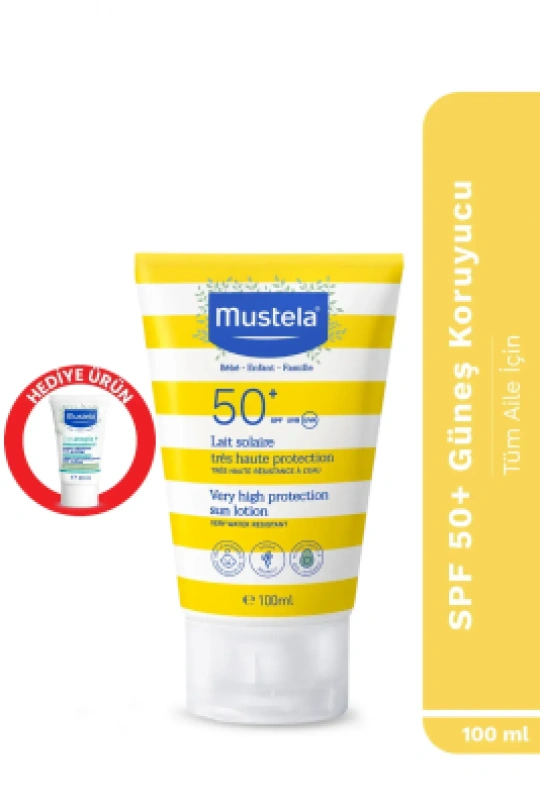Mustela Very High Protection SPF 50+ Sun Lotion 100 ml - Vücut Losyonu 50ml Hediye -