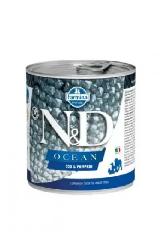N&D Ocean Codfısh & Pumpkın - Morina Balığı & Balkabağı Köpek Konserve 285 Gr