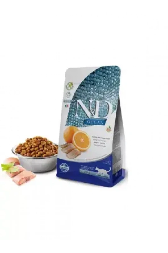 N&D Ocean Ringa Balığı & Portakal Adult 1,5 Kg