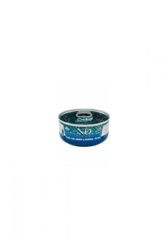 N&D Ocean Ton Balığı, Morina Balığı, Karides&balkabağı Kitten70 gr