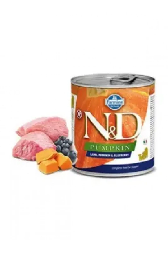 N&D Pumpkın Lamb & Blueberry Puppy Köpek Konserve 285 Gr