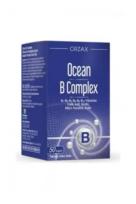 Ocean B Complex Takviye Edici Gıda 50 Kapsül