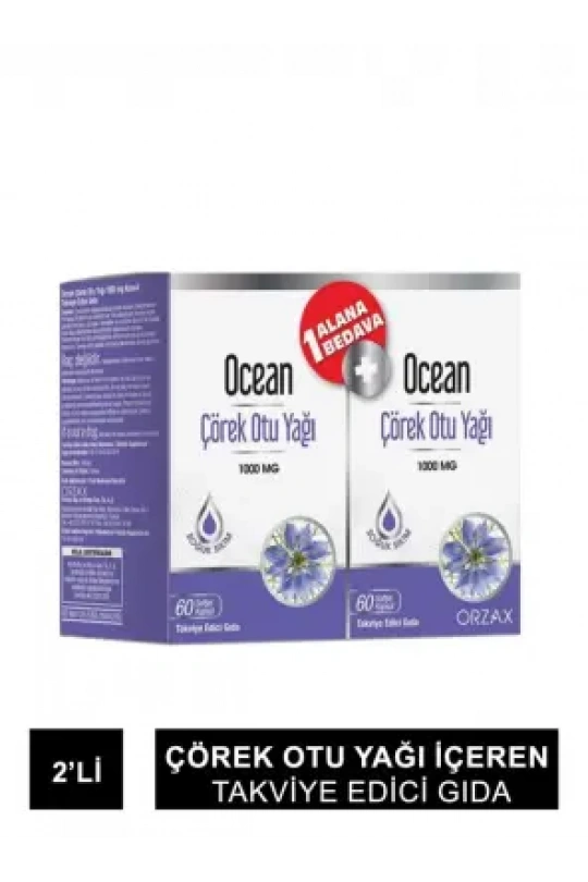 Ocean Çörek Otu Yağı 60 Kapsül 2li Set