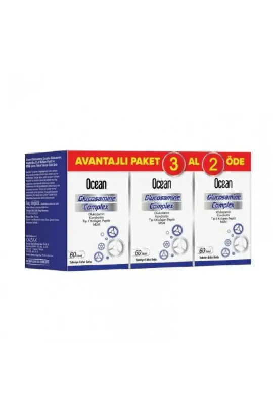 Ocean Glukozamin Complex 60 Tablet Avantajlı Paket - 3AL2ÖDE -