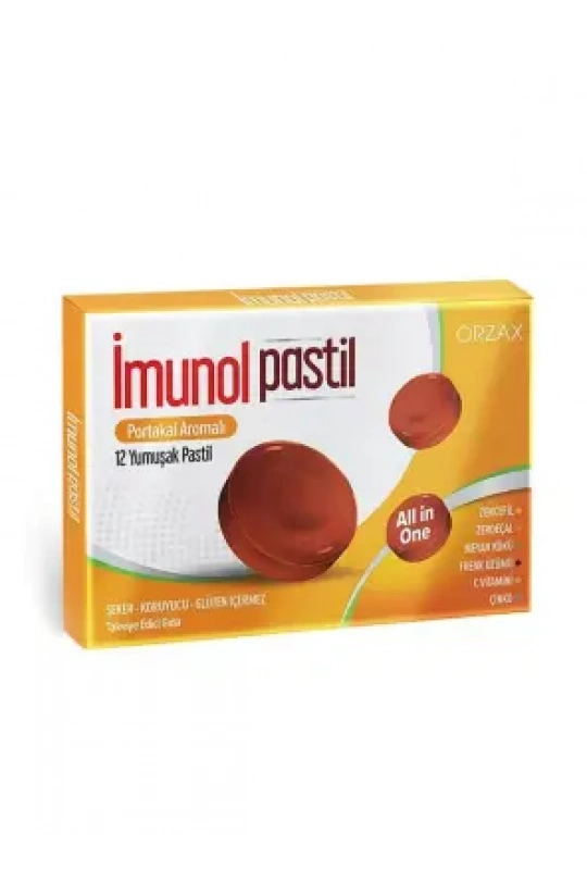 Ocean İmunol Portakal Aromalı Pastil 12 Adet