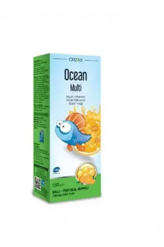 Ocean Multi Şurup Balık Yağı Bal ve Portakal Aromalı 150 ml