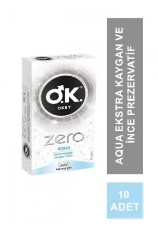 Okey Zero Aqua Prezervatif 10 Adet
