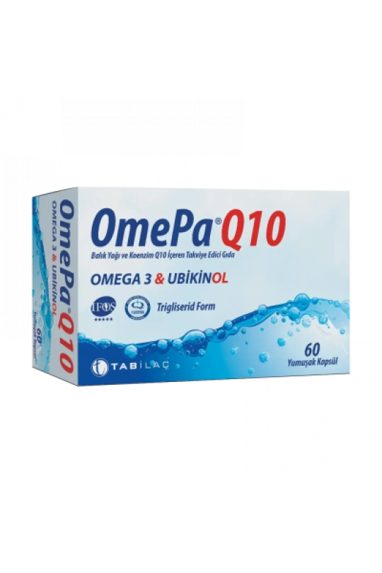 OmePa Q10 Omega3 & Ubikinol 60 Kapsül