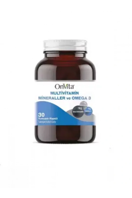 OnVita Multivitamin Mineraller ve Omega 3 30 Kapsül