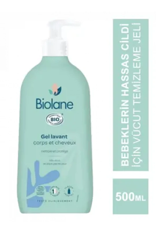 Outlet - Biolane Hair&Body Gel Lavant - Saç ve Vücut Temizleme Jeli - 500 ml