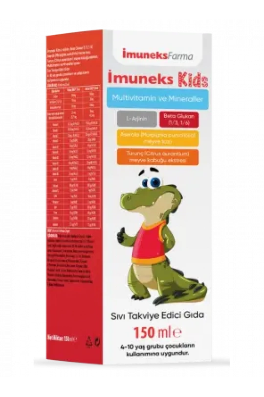 Outlet - İmuneks Kids Multivitamin ve Mineraller Takviye Edici Gıda 150 ml