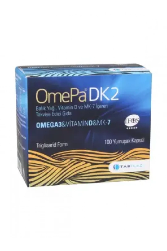 Outlet - OmePa DK2 Omega 3 Vitamin D ve MK-7 100 Kapsül