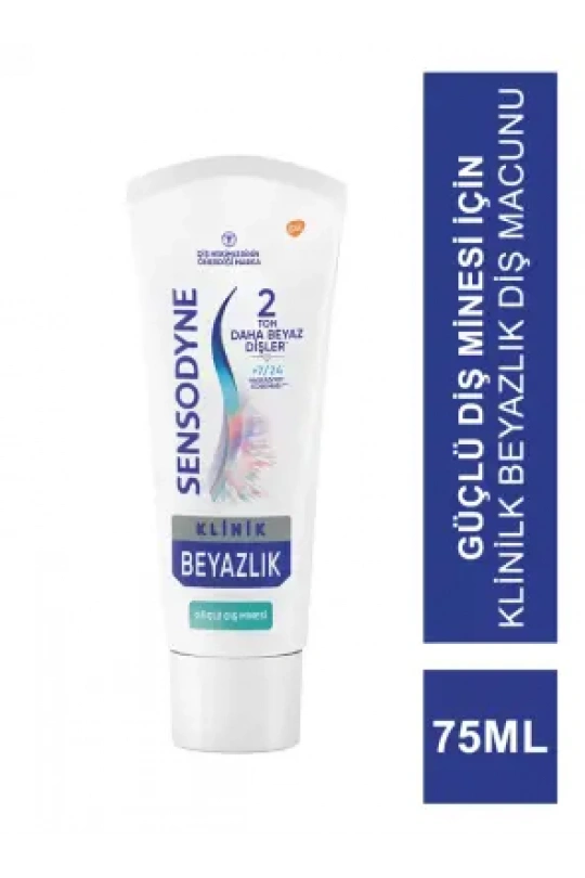 Outlet - Sensodyne Klinik Beyazlık Güçlü Diş Minesi Diş Macunu 75ml