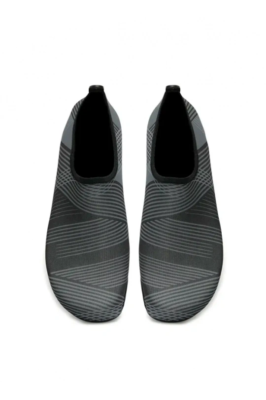 Peluche Erkek Deniz Ayakkabısı - Siyah Çizgi