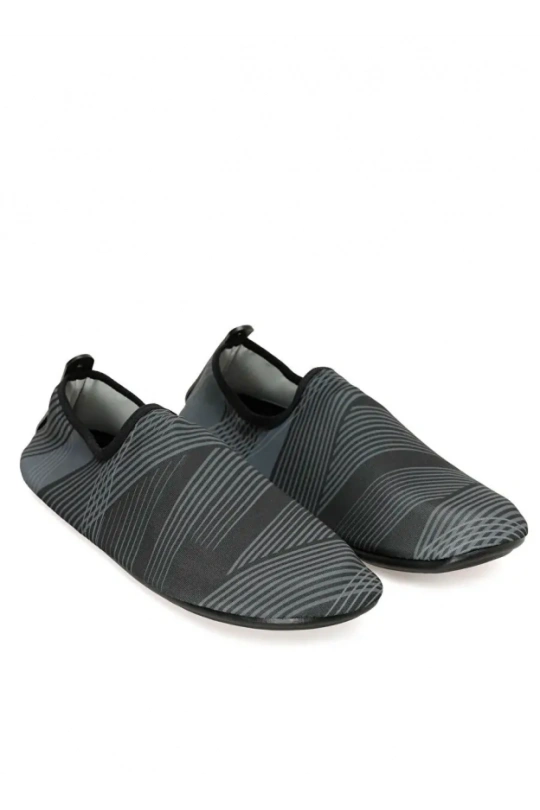 Peluche Erkek Deniz Ayakkabısı - Siyah Çizgi