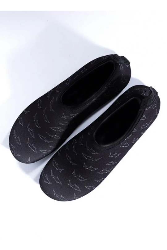 Peluche Erkek Deniz Ayakkabısı - Siyah Shark