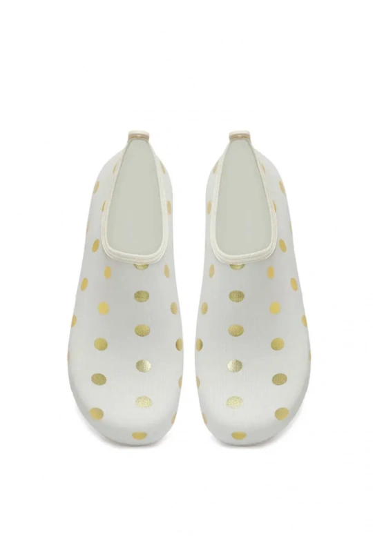 Peluche Kadın Deniz Ayakkabısı - Altın Benek