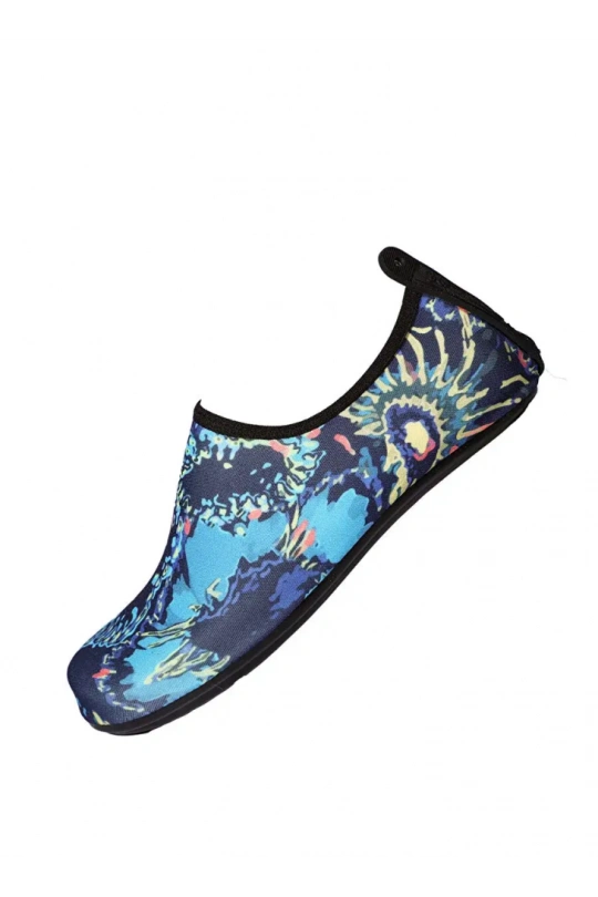 Peluche Kadın Deniz Ayakkabısı - Karışık Mavi