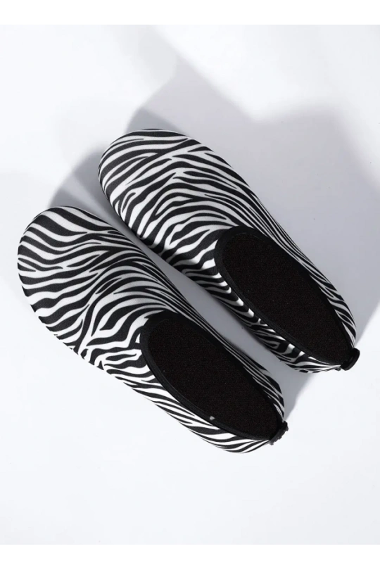 Peluche Kadın Deniz Ayakkabısı - Zebra