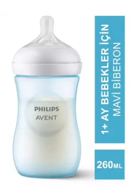 Philips Avent Natural Response PP Biberon 1m+ 260 ml - Mavi - SCY903/21-