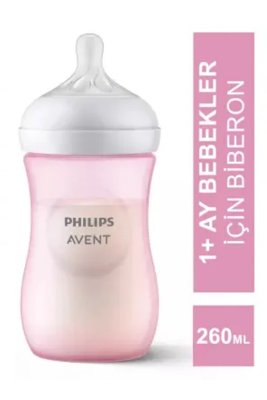 Philips Avent Natural Response PP Biberon 1m+ 260 ml - Pembe - SCY903/11-
