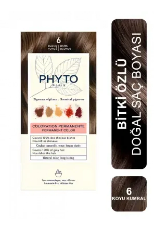 Phyto Color Bitkisel Saç Boyası 6 - Koyu Kumral