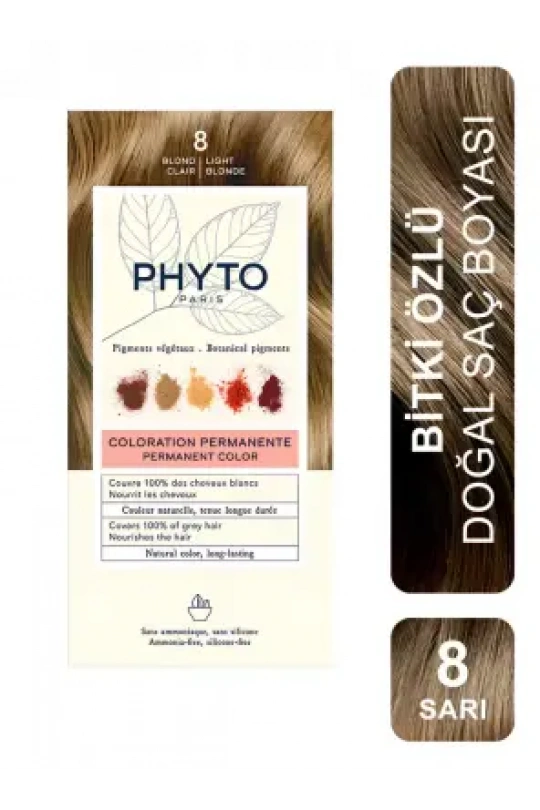 Phyto Color Bitkisel Saç Boyası - 8 Blond Clair Sarı