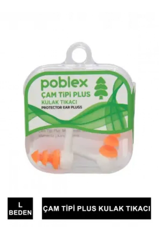 Poblex Çam Tipi Plus Kulak Tıkacı - L -