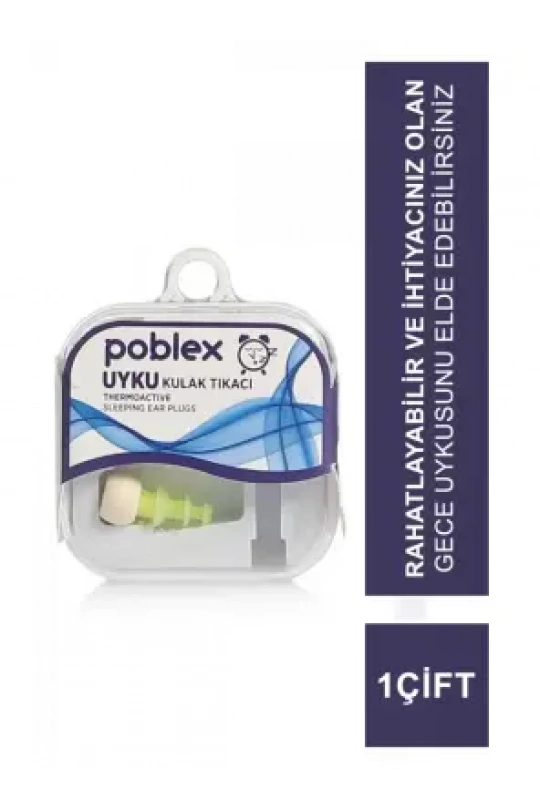 Poblex Uyku Kulak Tıkacı Thermoactive 1 Çift - Beden:S - Kutulu