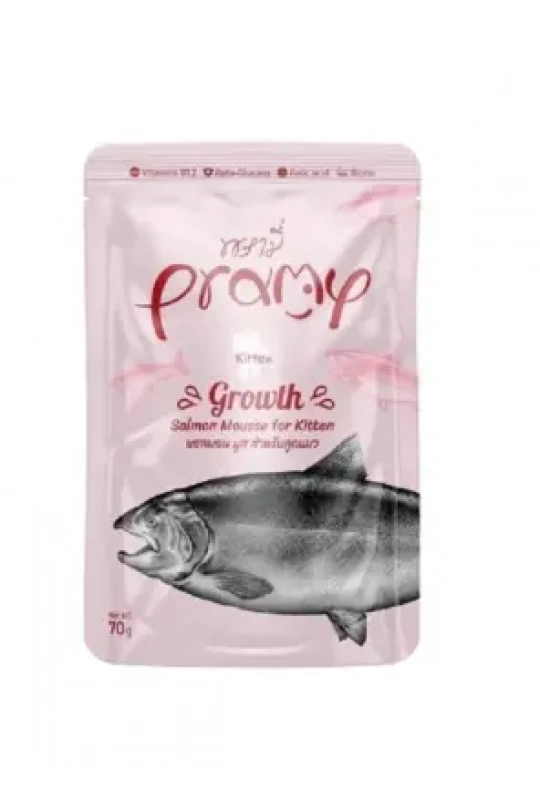 Pramy Yavru Kediler İçin Somonlu Mousse 70G