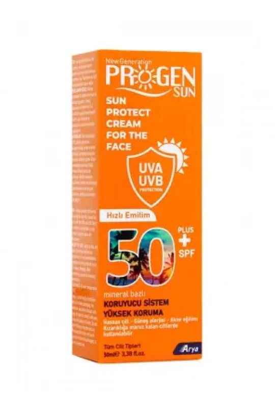 Progen Spf50+ Güneş Koruyucu Yüz Kremi 50ml