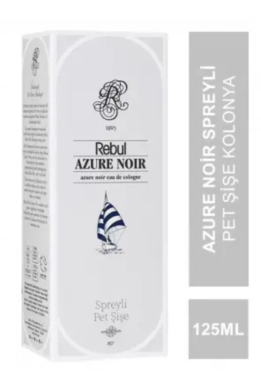 Rebul Azure Noir Spreyli Pet Şişe Kolonya 125 ml