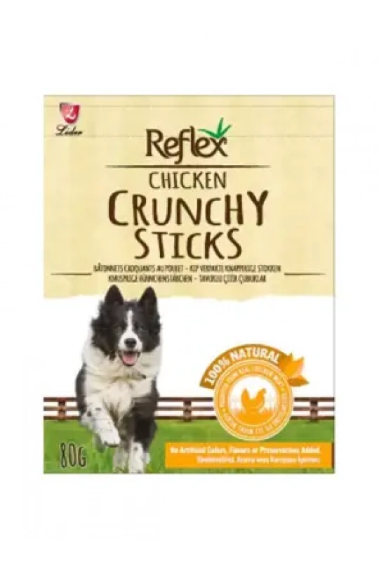 Reflex Köpek Tavuk Parçalı Çıtır Çubuk 80 Gr