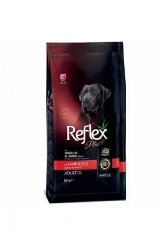 Reflex Plus Büyük Irk Kuzu&Pirinç Yetişkin Köp. Maması 18 Kg