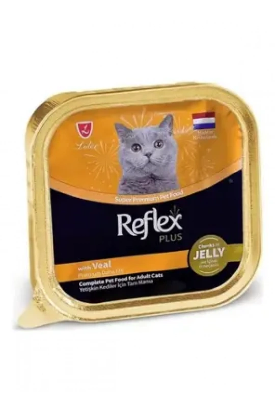 Reflex Plus Jöle İçinde Et Parçacıklı Dana Etli Yetişkin Kedi Maması 85 G