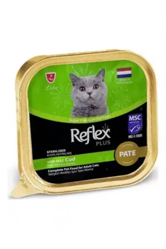 Reflex Plus Pate Msc Morina Balıklı Kısırlaştırılmış Yetişkin Kedi Maması 85 G