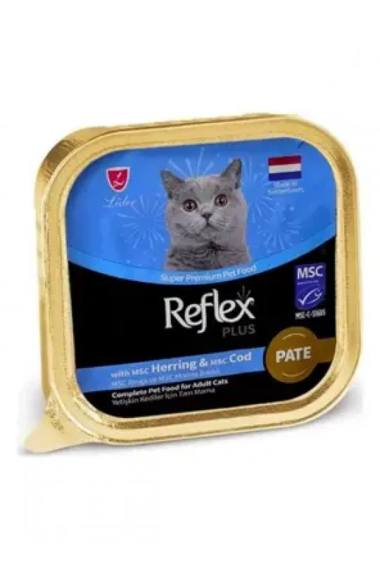 Reflex Plus Pate Msc Ringa ve Msc Morinabalıklı Yetişkin Kedi Maması 85 G