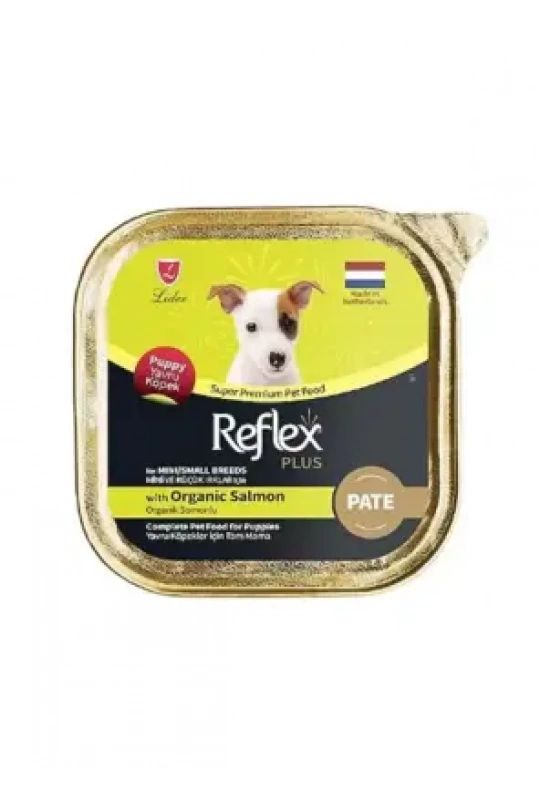Reflex Plus Pate Organik Somonlu Mini Ve Küçük Irklar İçin Yavru Köpek Maması 85 G