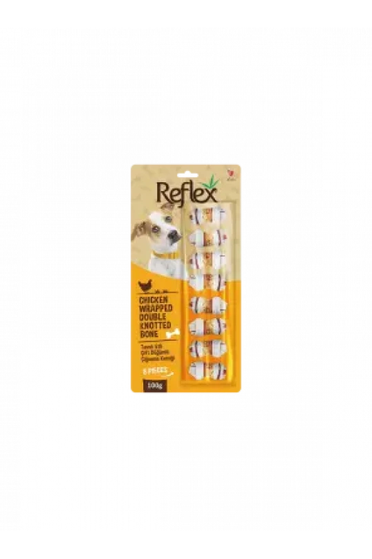 Reflex Tavuk Etli Çift Düğümlü Kemik 8li 100 gr