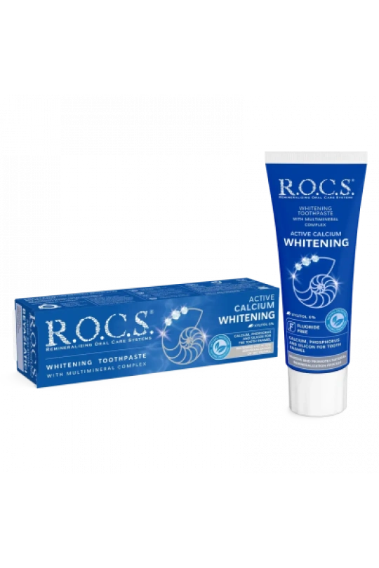 Rocs Aktif Kalsiyum Beyazlatıcı Diş Macunu 75 ml