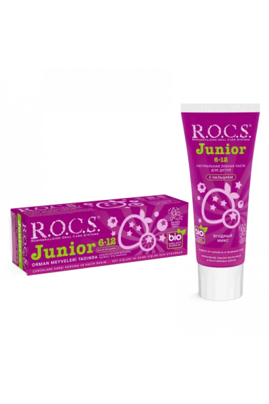ROCS Junior 6-12 Yaş Diş Macunu - Orman Meyveleri Tadında 60 ml