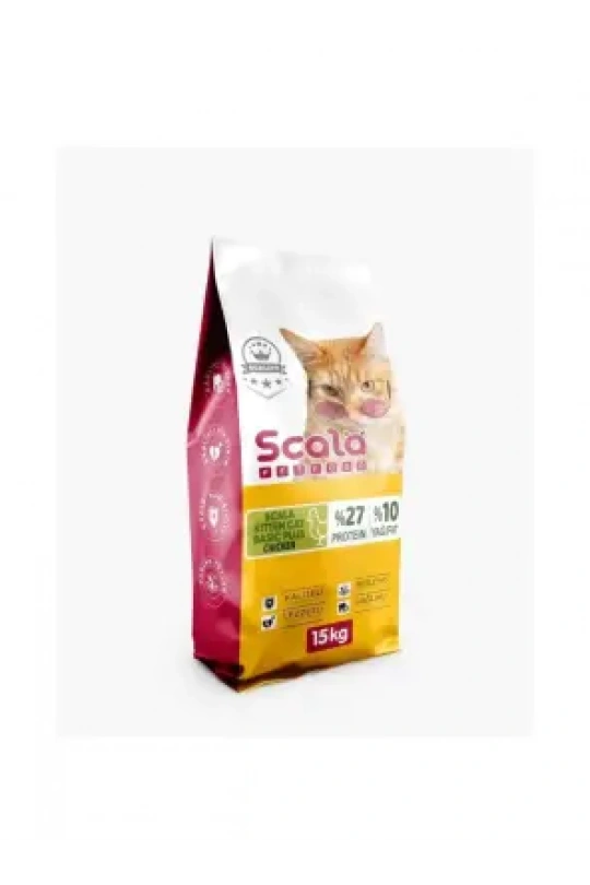 Scala Kitten Cat Basıc Plus 27/10 Chıcken 15 Kg
