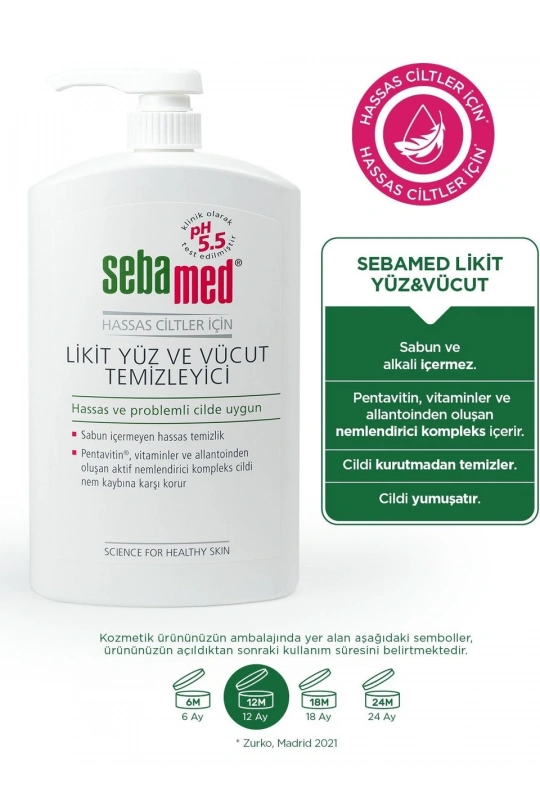 Sebamed Likit Yüz ve Cilt Temizleme Jeli 1000ml