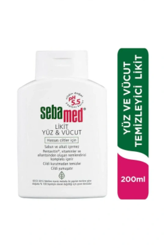 Sebamed Likit Yüz ve Cilt Temizleme Jeli 200ml
